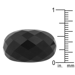 Black Beauty Faceted Onyx Ring - Jewelry Xoxo