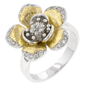 Golden Petals Cocktail Ring - Jewelry Xoxo