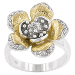 Golden Petals Cocktail Ring - Jewelry Xoxo