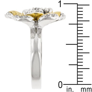 Golden Petals Cocktail Ring - Jewelry Xoxo