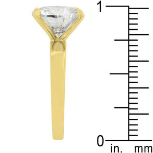 Timeless Gold Solitaire Engagement Ring - Jewelry Xoxo