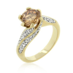 Champagne Twist Engagement Ring - Jewelry Xoxo