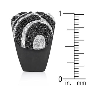 Black And White Cocktail Ring - Jewelry Xoxo