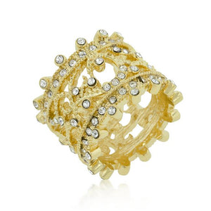 Golden Filigree Eternity Band - Jewelry Xoxo