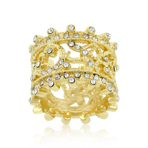 Golden Filigree Eternity Band - Jewelry Xoxo