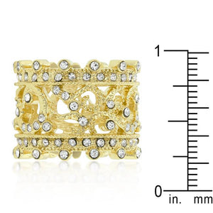 Golden Filigree Eternity Band - Jewelry Xoxo