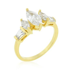 Marquise Triplet Engagement Ring - Jewelry Xoxo