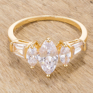 Marquise Triplet Engagement Ring - Jewelry Xoxo