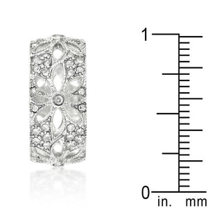 Crystal Floral Filigree Band - Jewelry Xoxo