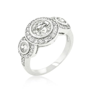 Fitzgerald Cubic Zirconia Ring - Jewelry Xoxo