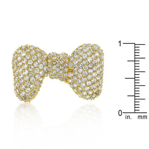 Bow Tie Cubic Zirconia Ring - Jewelry Xoxo