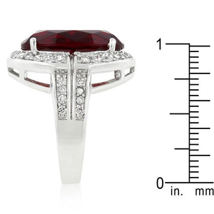 Ruby Red Cocktail Ring - Jewelry Xoxo