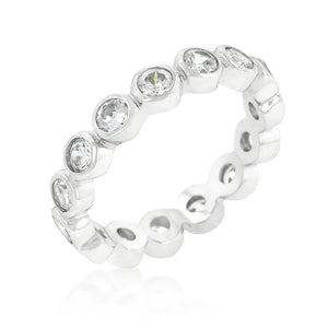 Linked Bezel Eternity Band - Jewelry Xoxo