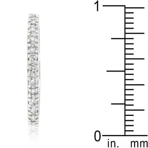 Delicate Cubic Zirconia Eternity Band - Jewelry Xoxo