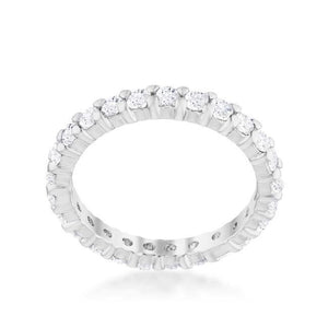 Cubic Zirconia Eternity Band - Jewelry Xoxo