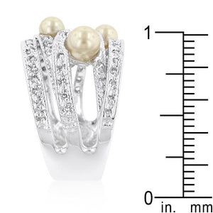 Champagne Pearl Cocktail Ring - Jewelry Xoxo