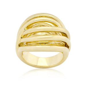 Golden Illusion Fashion Ring - Jewelry Xoxo
