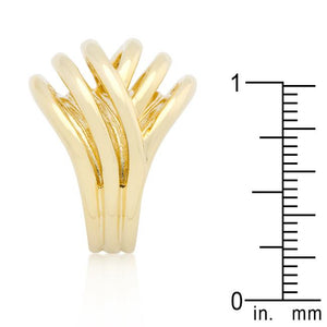 Golden Illusion Fashion Ring - Jewelry Xoxo