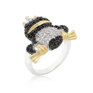 Cubic Zirconia Frog Prince Ring - Jewelry Xoxo