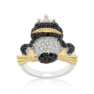 Cubic Zirconia Frog Prince Ring - Jewelry Xoxo