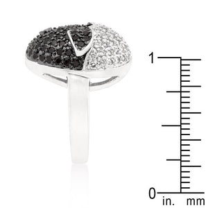 Black and White Cubic Zirconia Baby Chick Ring - Jewelry Xoxo