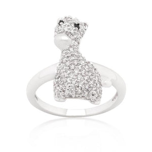 Cubic Zirconia Giraffe Ring - Jewelry Xoxo