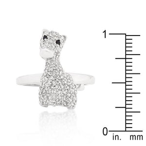 Cubic Zirconia Giraffe Ring - Jewelry Xoxo
