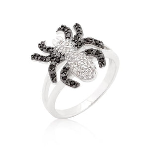 Cubic Zirconia Spider Fashion Ring - Jewelry Xoxo