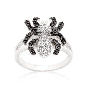 Cubic Zirconia Spider Fashion Ring - Jewelry Xoxo