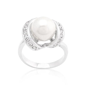 Single Pearl Cocktail Ring - Jewelry Xoxo