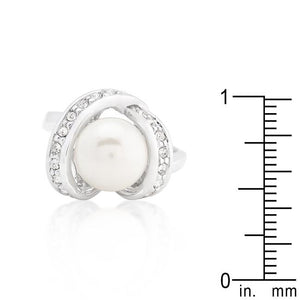 Single Pearl Cocktail Ring - Jewelry Xoxo