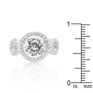 Round Cut Trio Cubic Zirconia Ring - Jewelry Xoxo