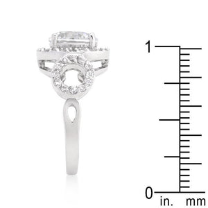 Round Cut Trio Cubic Zirconia Ring - Jewelry Xoxo