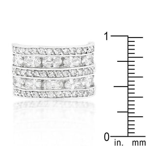 Cubic Zirconia Tiered Ring - Jewelry Xoxo