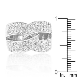 Cubic Zirconia Knot Ring - Jewelry Xoxo
