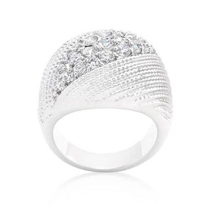 Classic Cubic Zirconia Dome Ring - Jewelry Xoxo