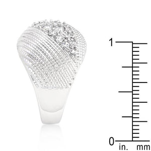 Classic Cubic Zirconia Dome Ring - Jewelry Xoxo