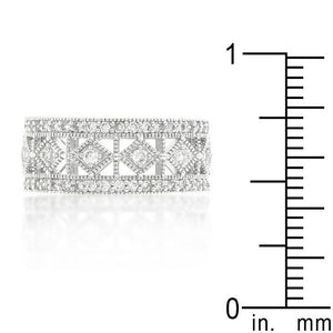 Simple Classic Cubic Zirconia Band - Jewelry Xoxo