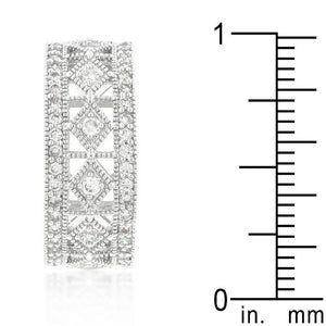 Simple Classic Cubic Zirconia Band - Jewelry Xoxo