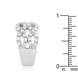 Braided CZ Cocktail Ring - Jewelry Xoxo