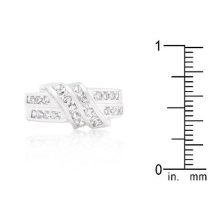 Cubic Zirconia Double Knot Ring - Jewelry Xoxo
