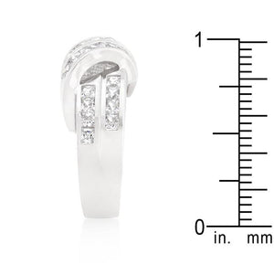 Cubic Zirconia Double Knot Ring - Jewelry Xoxo