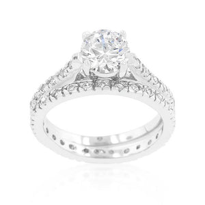 Glistening Engagement Ring Set - Jewelry Xoxo