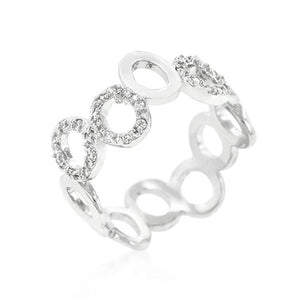 Staggering Hoop Eternity Band - Jewelry Xoxo