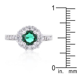 Bella Birthstone Engagement Ring in Green - Jewelry Xoxo