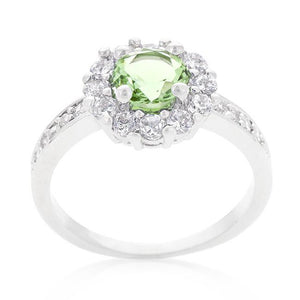 Bella Birthstone Engagement Ring in Green - Jewelry Xoxo