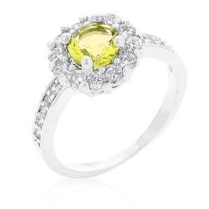 Bella Birthstone Engagement Ring in Yellow - Jewelry Xoxo