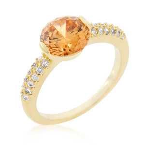 Champagne Isabelle Engagement Ring - Jewelry Xoxo