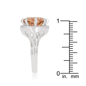 Champagne Organic Cocktail Ring - Jewelry Xoxo