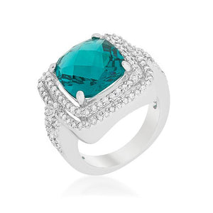 Candy Aqua Cocktail Ring - Jewelry Xoxo